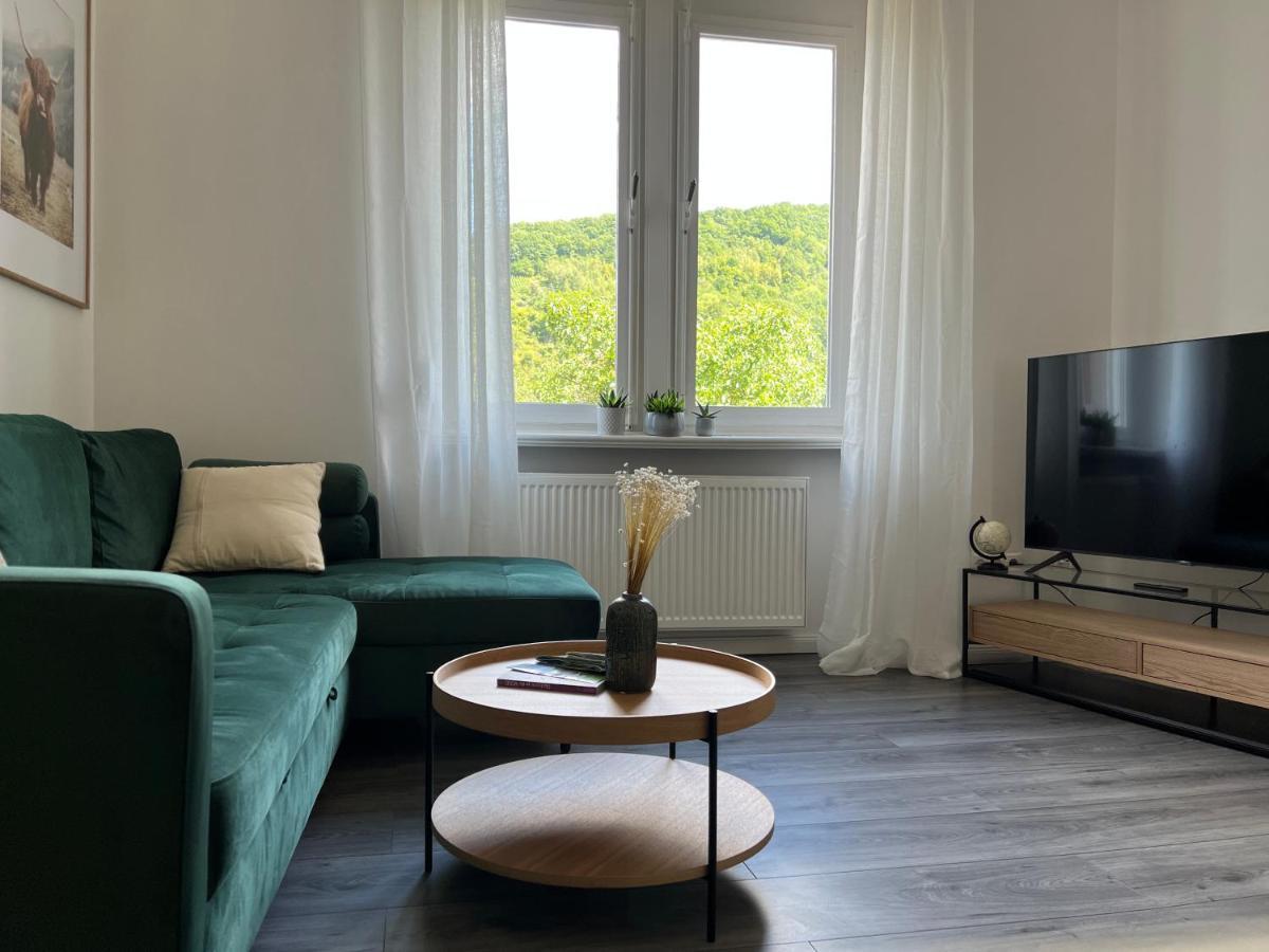 Direkter Moselblick I Altbau I 4 Personen I Terrasse Lejlighed Sankt Aldegund Eksteriør billede